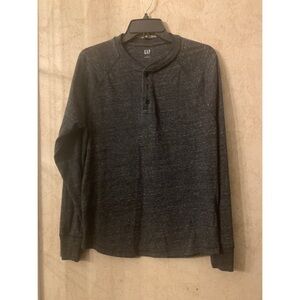 Gap Long Sleeve Henley Men Top Size Small